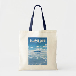 Salar de Uyuni Bolivia Reizen Kunst Vintage Tote Bag