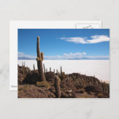 Salar de Uyuni cactus briefkaart (Voorkant / Achterkant)