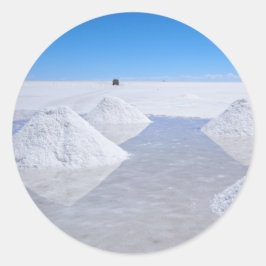 Salar de Uyuni-pleisters Ronde Sticker