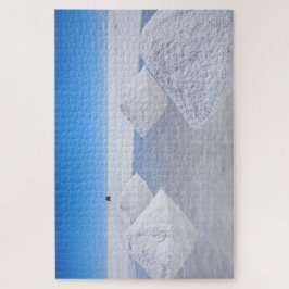 Salar de Uyuni zout appartementen met zout palen Legpuzzel