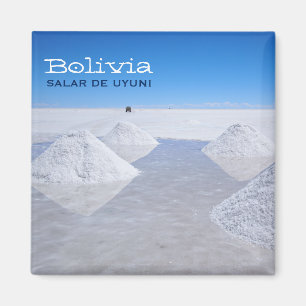 Salar de Uyuni zout flats tekst magneet