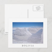 Salar de Uyuni zout loods witte grens briefkaart (Voorkant / Achterkant)