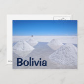 Salar de Uyuni zout platte tekst briefkaart (Voorkant / Achterkant)
