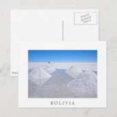 Salar de Uyuni zout wadt briefkaart aan de witte g (Voorkant / Achterkant)