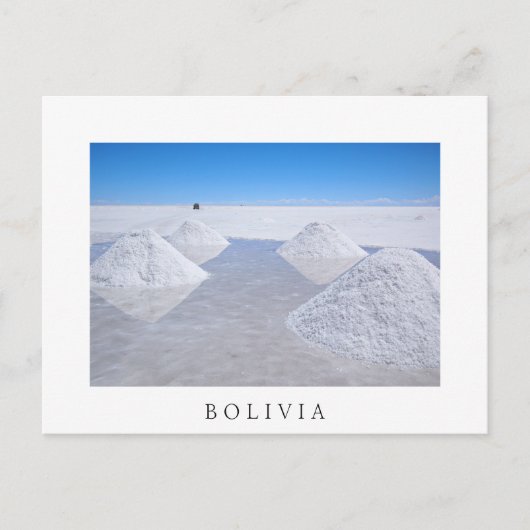 Salar de Uyuni zout wadt briefkaart aan de witte g (Voorkant)