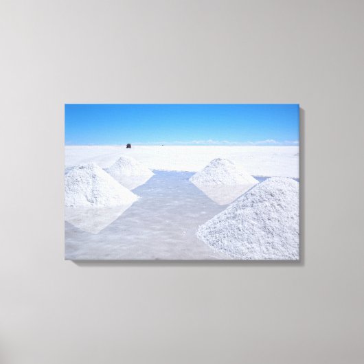Salar de Uyuni zoutvlakten canvas print (Voorkant)