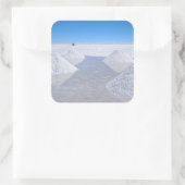 Salar de Uyuni zoutvlakten foto sticker (Tas)