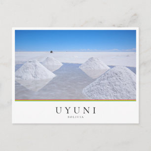 Salar de Uyuni zoutvlakten in Bolivia Briefkaart