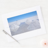 Salar de Uyuni zoutvlakten rechthoekige sticker (Envelop)