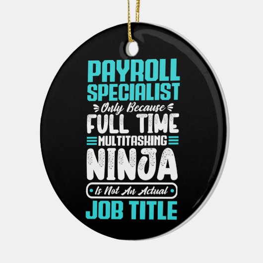 Salarisspecialist Functie Beroep Vaardigheden Keramisch Ornament (Links)