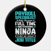 Salarisspecialist Functie Beroep Vaardigheden Keramisch Ornament (Achterkant)