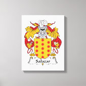 Salazar Family Crest Canvas Afdruk (Voorkant)