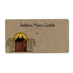 Salbox Moon Rustiek Verzendlabel