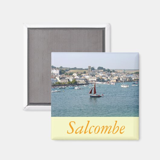 Salcombe, Devon Magneet (Voorkant / Achterkant)
