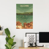 Salcombe Devon Reisposter Poster (Thuiskantoor)