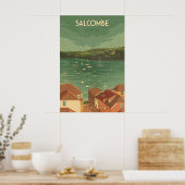 Salcombe Devon Reisposter Poster (Keuken)