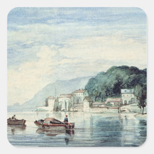 Salcombe, Devonshire Vierkante Sticker (Voorkant)