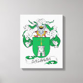 Saldana Family Crest Canvas Afdruk (Voorkant)