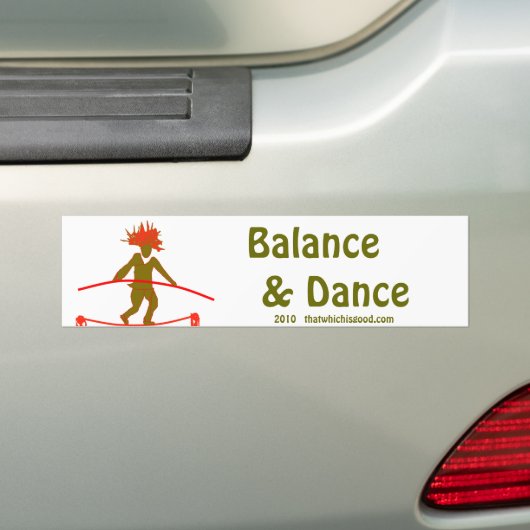 Saldo...in evenwicht bumpersticker (Op auto)