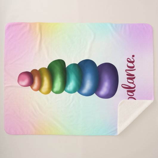 Saldo. Rainbow Rocks Sherpa Deken (Voorkant (horizontaal))