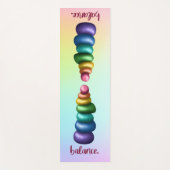 Saldo. Rainbow Stacking Rocks Yoga Mat (Voorkant)