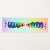 Saldo. Rainbow Stacking Rocks Yoga Mat (Voorkant (horizontaal))