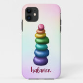 Saldo. Rainbow Stacking Stones Phone Case (Achterkant)