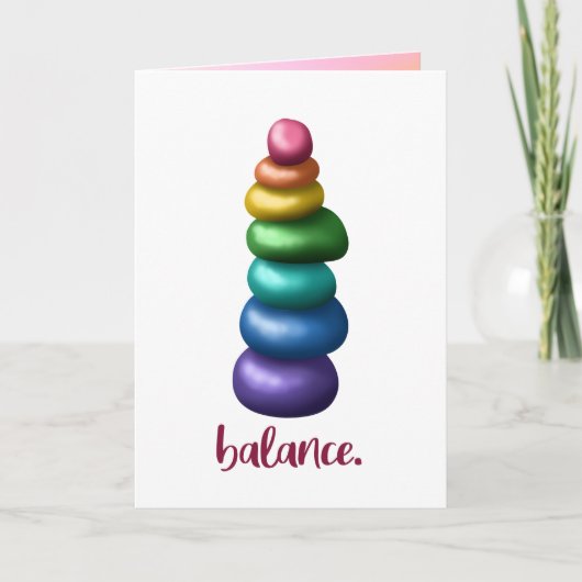 Saldo. Stapelraketten Wenskaart Bedankkaart (Voorkant)