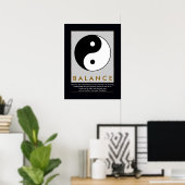 saldo yin yang quote poster (Thuiskantoor)