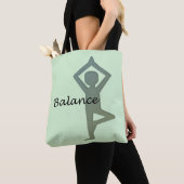 Saldo Yoga Pose Tote Bag (Dichtbij)