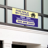 "Sale by Owner" customized banner (Buitenkant Gebouw)