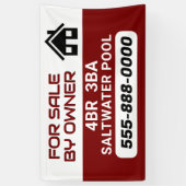 "Sale by Owner" customized banner (Verticaal)