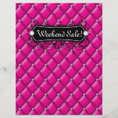 SALE Flyer-Mode - juwelen roze diamant - Tufted Flyer (Voorkant)