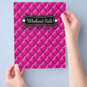 SALE Flyer-Mode - juwelen roze diamant - Tufted Flyer (Hand)