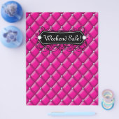 SALE Flyer-Mode - juwelen roze diamant - Tufted Flyer (Enkel)