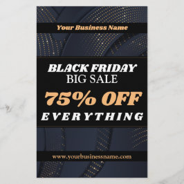Sale Gold Blue Black Texture typografie Flyer