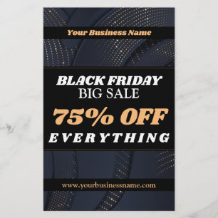Sale Gold Blue Black Texture typografie Flyer