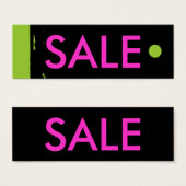 "SALE" Hang Label Mini Visitekaartjes (Voorkant /achterkant)