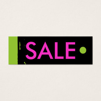 "SALE" Hang Label Mini Visitekaartjes