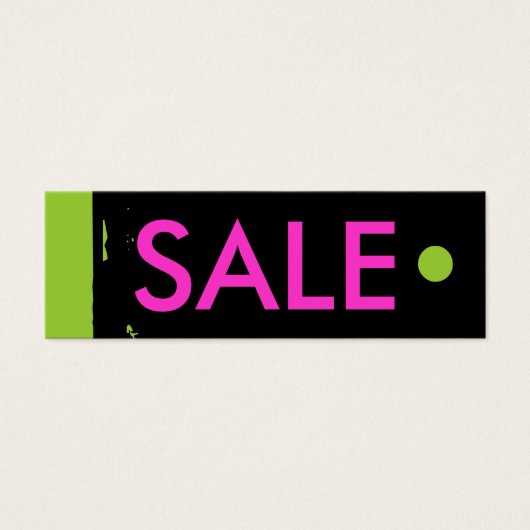 "SALE" Hang Label Mini Visitekaartjes (Voorkant)