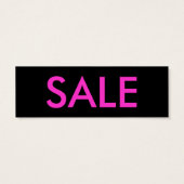 "SALE" Hang Label Mini Visitekaartjes (Achterkant)