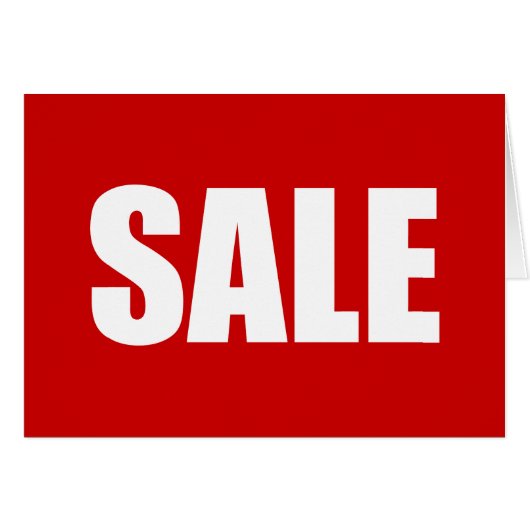 SALE KAART (Voorkant Horizontaal)