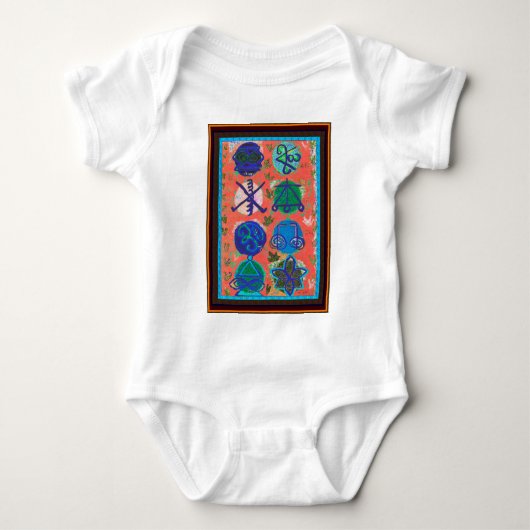 Sale KARUNA Reiki Healing Symbolen Gift Shirten Romper (Voorkant)