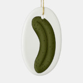 SALE Kerst Pickle Legend Keramisch Ornament (Rechts)