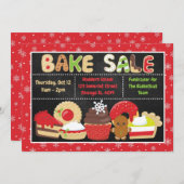 Sale kerstcadeaubonbakkersverkoop kaart (Voorkant / Achterkant)