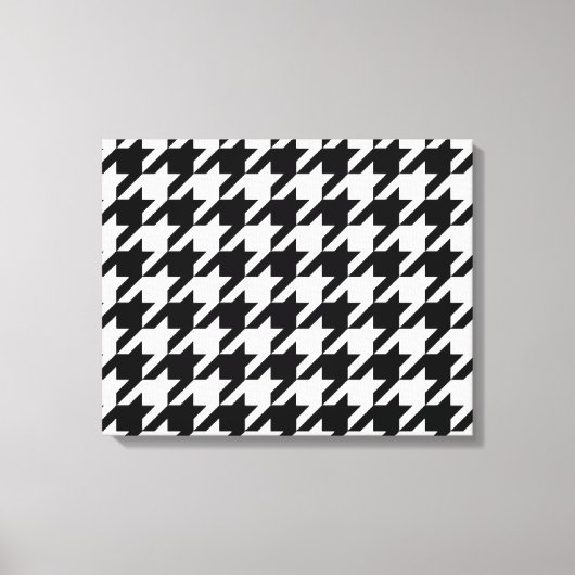 SALE - KLASSIEKE HOUNDSTOOTH WALL ART Wrapped Canv Canvas Afdruk (Voorkant)