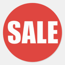 SALE Korting Sticker