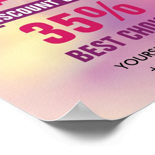 SALE Kortingswinkel Poster (Hoek)