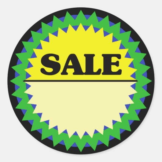 SALE (PRIJS TOEVOEGEN) Retail Sale Sticker (Voorkant)