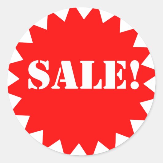 Sale ronde stickers (Voorkant)